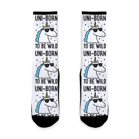 Uni-born To Be Wild Socks