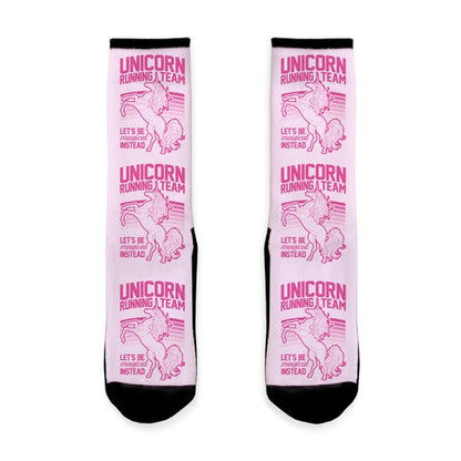 Unicorn Running Team Socks