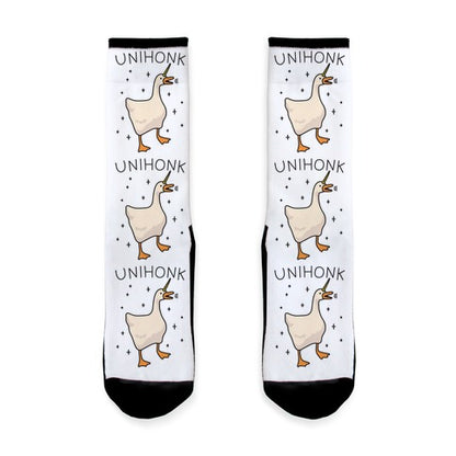 Unihonk Goose Unicorn Socks