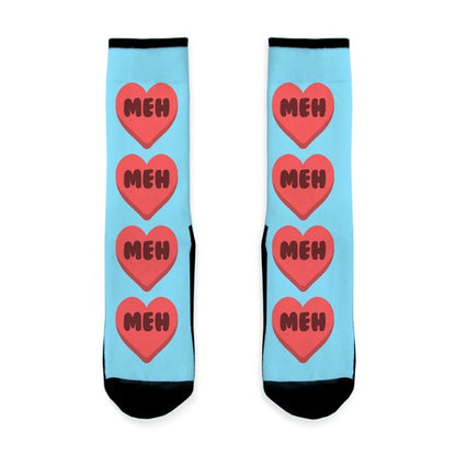 Valentine's Day Heart Meh Socks