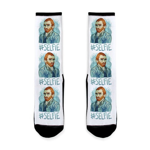 Van Gogh Selfie Socks