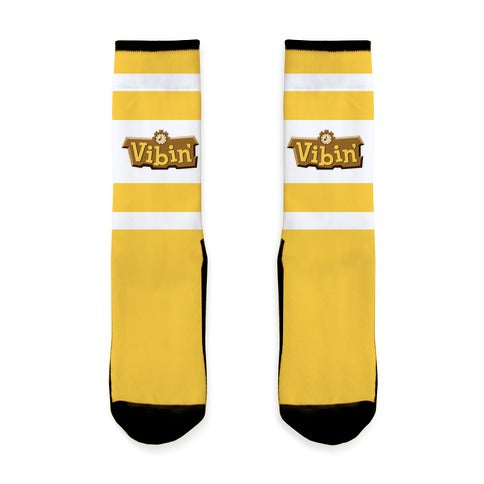 Vibin' Animal Crossing Parody Socks