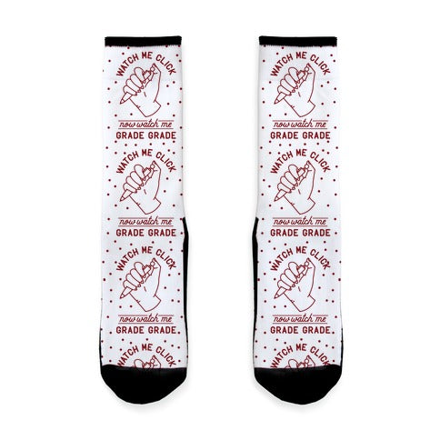 Watch Me Click Now Watch Me Grade Grade Socks