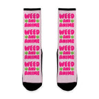 Weed And Anime  Socks