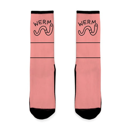 Werm Derpy Worm Socks
