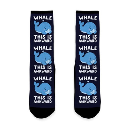 Whale, This is Awkward  Socks