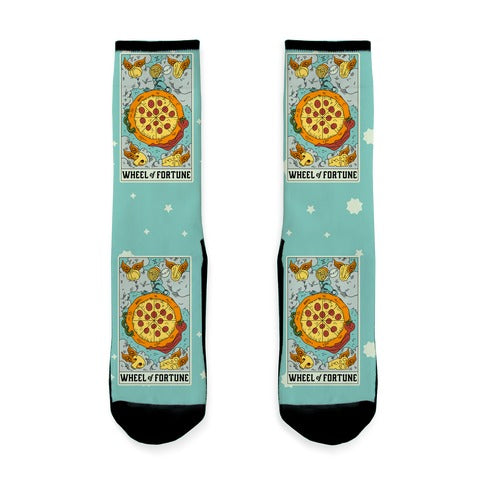 Wheel Of Fortune Pizza Socks