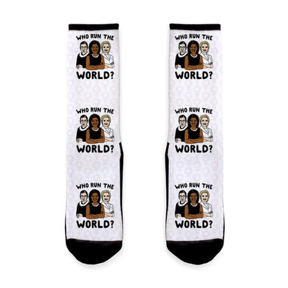 Who Run The World Parody Socks