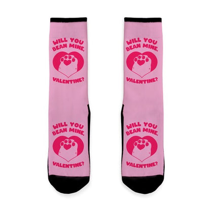 Will You Bean Mine, Valentine?  Socks