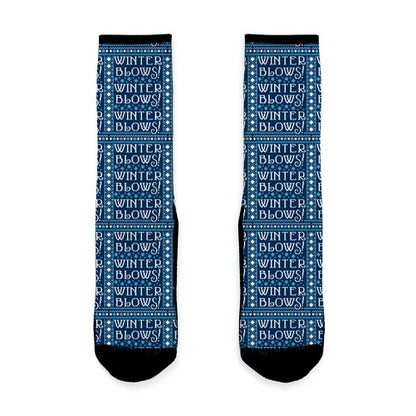 Winter Blows! Winter Blows! Winter Blows! Socks