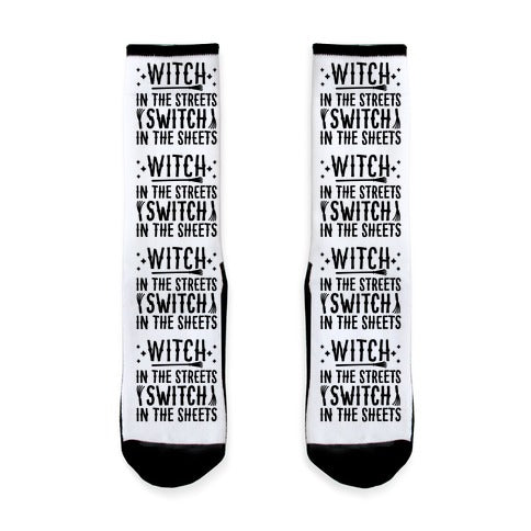 Witch In The Streets Switch In The Sheets Socks