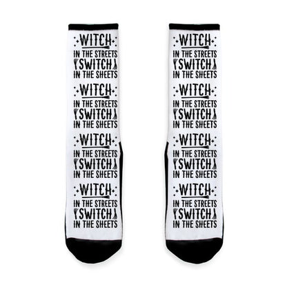 Witch In The Streets Switch In The Sheets Socks