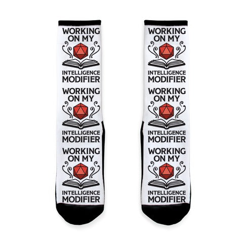 Working On My Intelligence Modifier Socks