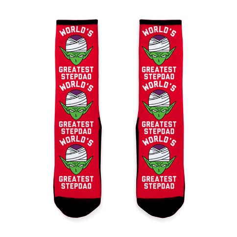 World's Greatest Stepdad Piccolo Parody Socks