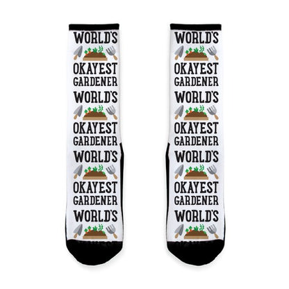 World's Okayest Gardener Socks