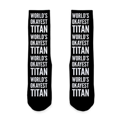 World's Okayest Titan Socks