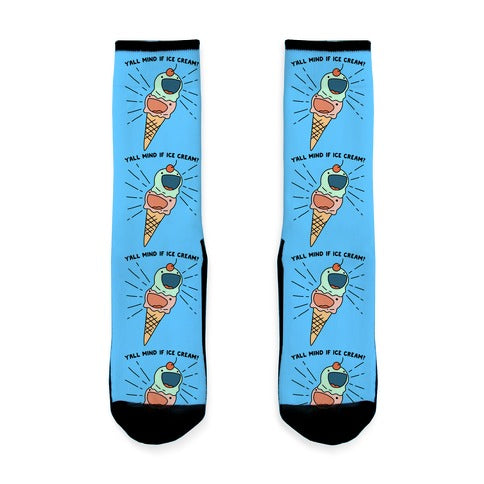 Y'all Mind If Ice Cream? Socks