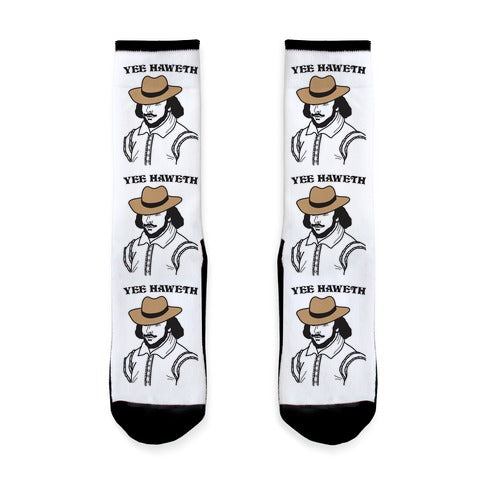 Yee Haweth Cowboy Shakespeare Socks