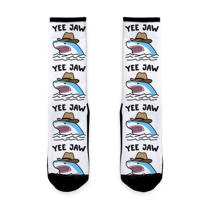 Yee Jaw Cowboy Shark Socks