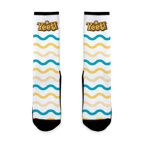 Yeet! Animal Crossing Parody Socks