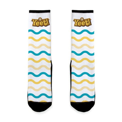 Yeet! Animal Crossing Parody Socks