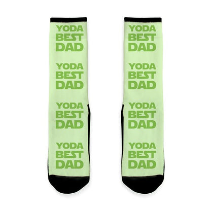 Yoda Best Dad Parody Socks