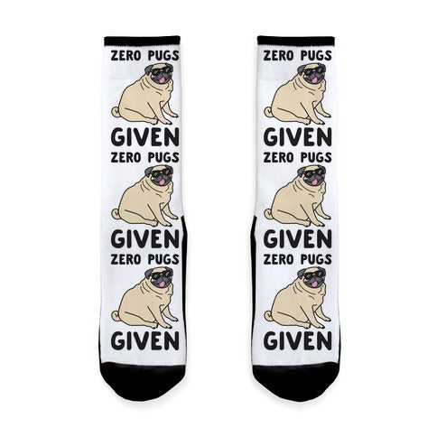 Zero Pugs Given Socks
