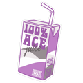 Ace Juice Juice Box Die Cut Sticker
