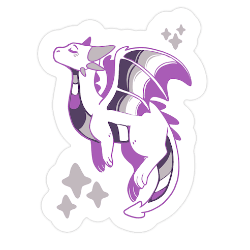 Ace Pride Dragon Die Cut Sticker