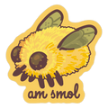 Am Smol Bee Fly Die Cut Sticker