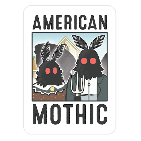 American Mothic Die Cut Sticker