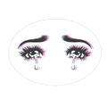 Anime Tears Die Cut Sticker