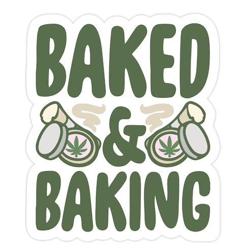 Baked & Baking Die Cut Sticker