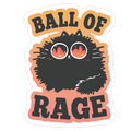 Ball Of Rage Die Cut Sticker