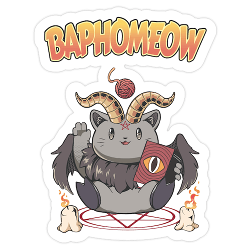 Baphomeow Die Cut Sticker