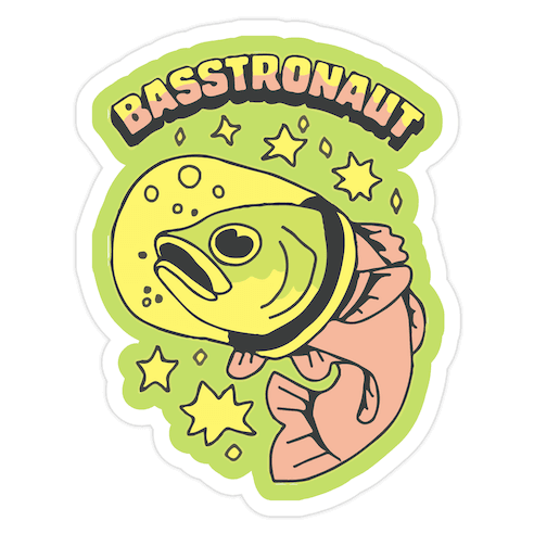 Basstronaut Die Cut Sticker