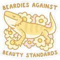 Beardies Against Beauty Standards Die Cut Sticker