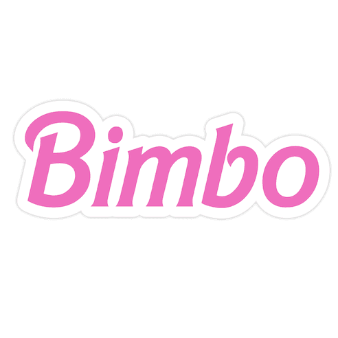 Bimbo Die Cut Sticker