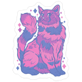 Bisexual Pride Cat Die Cut Sticker