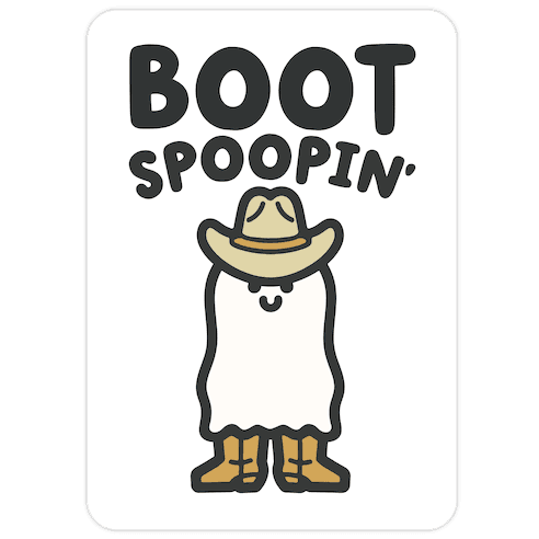 Boot Spoopin' Parody Die Cut Sticker
