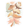 Bouquet Of Mushrooms Die Cut Sticker