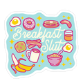 Breakfast Slut Die Cut Sticker