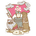Captain Hedgie's Salty Crew Die Cut Sticker
