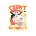Count Chonkula Die Cut Sticker