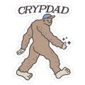 Crypdad Sasquatch Die Cut Sticker