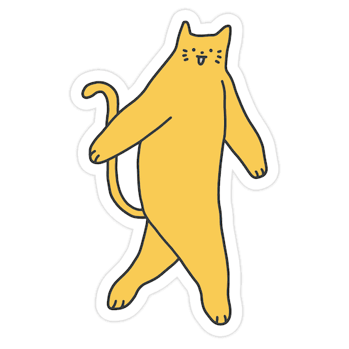 Cryptid Cat Die Cut Sticker