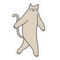 Cryptid Cat Die Cut Sticker