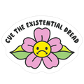 Cue the Existential Dread Die Cut Sticker
