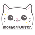 Cuss Cat Motherfluffer Die Cut Sticker