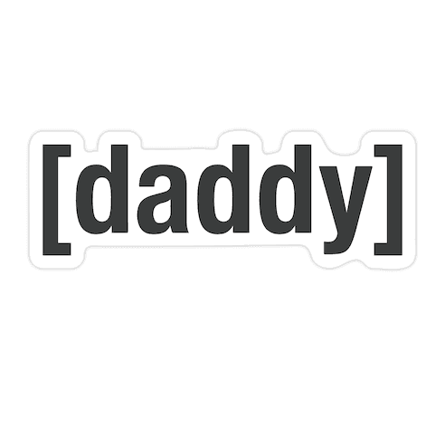 [Daddy] Shirt Die Cut Sticker